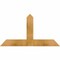 Ekena Millwork Portland Rough Sawn Timber Gable Bracket, Western Red Cedar, 36"W x 19"H x 2"D x 4"F, 13/12 Pitch GBW036X19X0204POR00RWR - alternate 1
